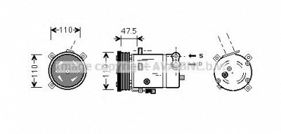 AVA QUALITY COOLING olak277 -  Компрессор, кондиционер